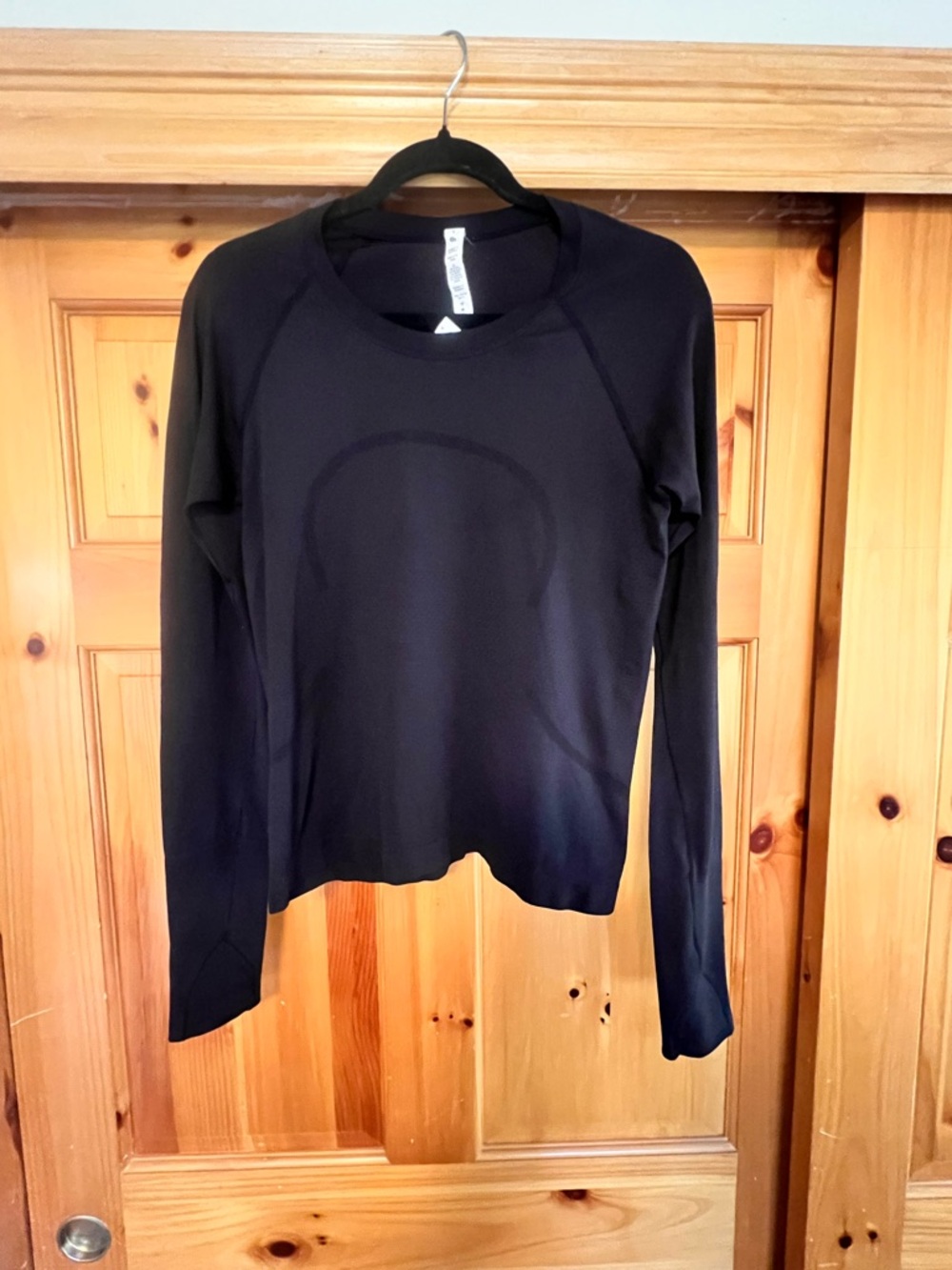 Lululemon Black Race Length Long Sleeve Top